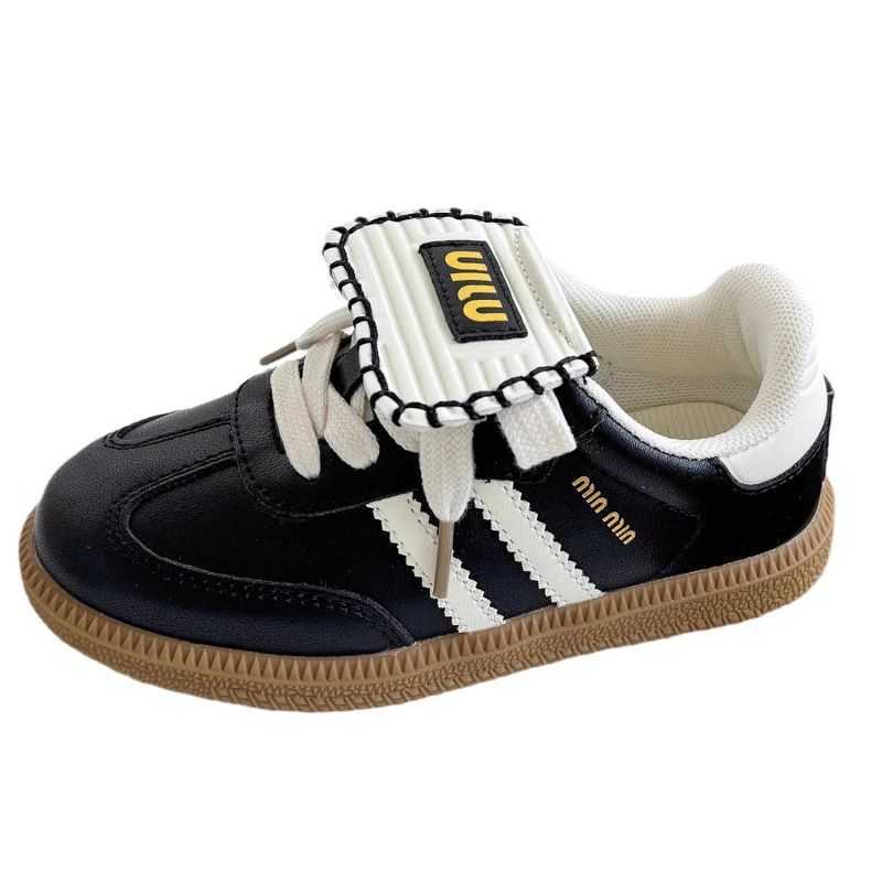 Athletic Outdoor Girls sports shoes 2025 spring and autumn new childrens shoes boys sports shoes medium and large childrens baby soft soled shoesY2503