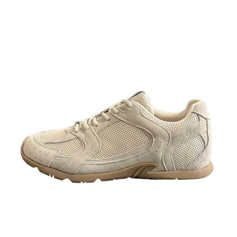 Womens sports shoes spring/summer 2025 new leather retro fashion casual apartment womens lace German training shoes women Y250315