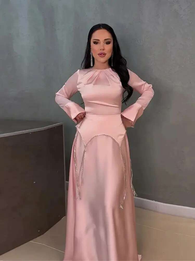 Ramadan Eid Satin Abaya Islam Muslim Dress Prayer Clothes African Dresses For Women Robe Musulmane Femme Vestidos Para Mujer