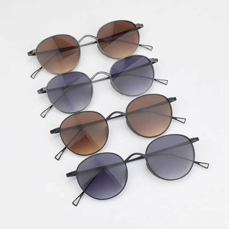 Titanium oval retro sunglasses frame mens glasses UV400 goggles outdoor driving sunglasses women 113 Jan luxury brand W250315