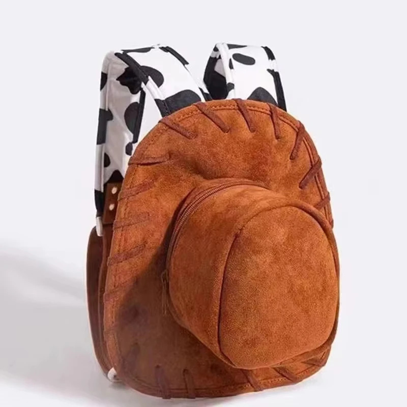 Creative Hat er Backpack Womens Cosplay Satchel Bag Frosted Leather Zipper Shoulder Bag Niche Unique Ladies Schoolbag 250314
