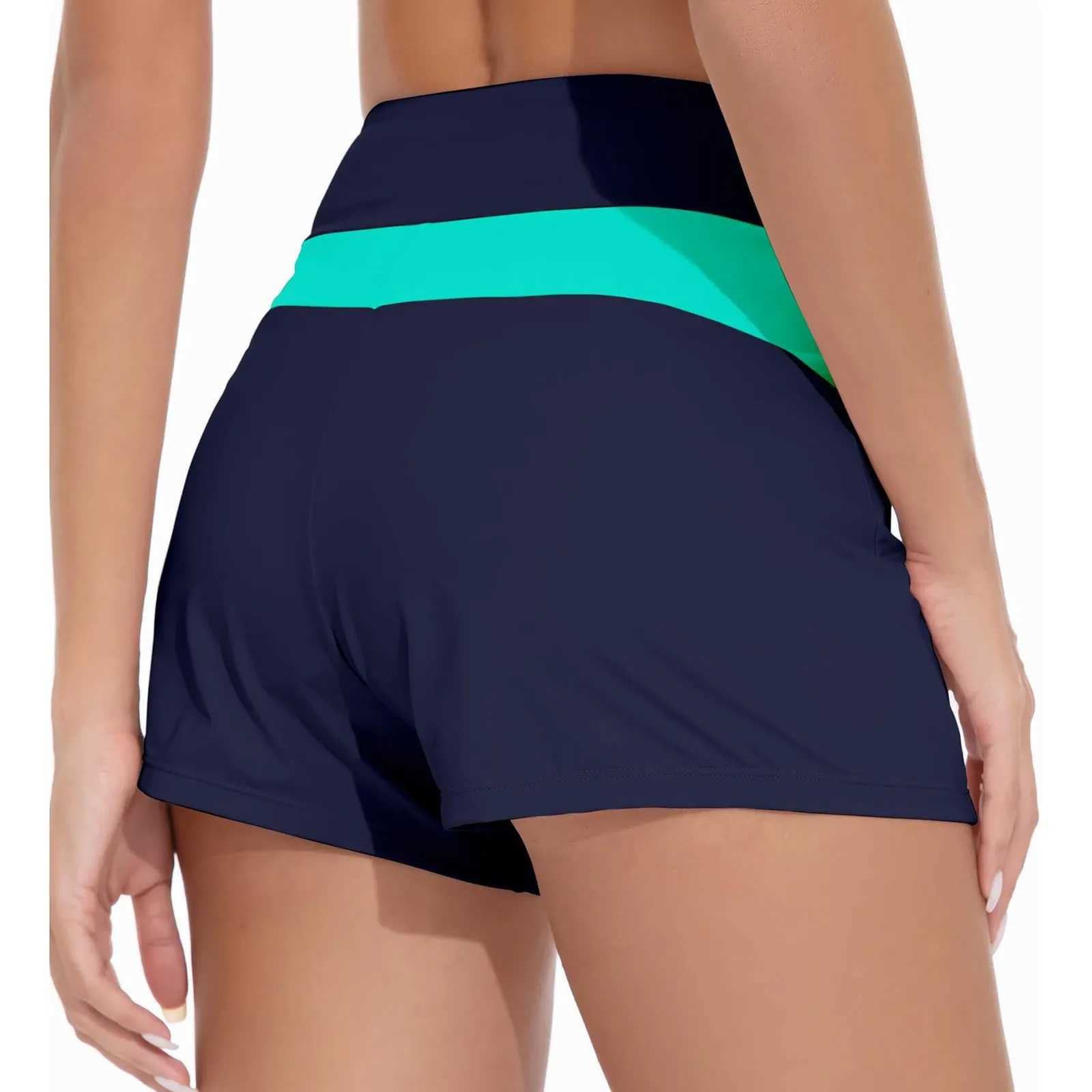 Womens swimsuit shorts mens Akproof swimsuit shorts wide waistband swimsuit bikini bottom womens swimsuitXJ250315