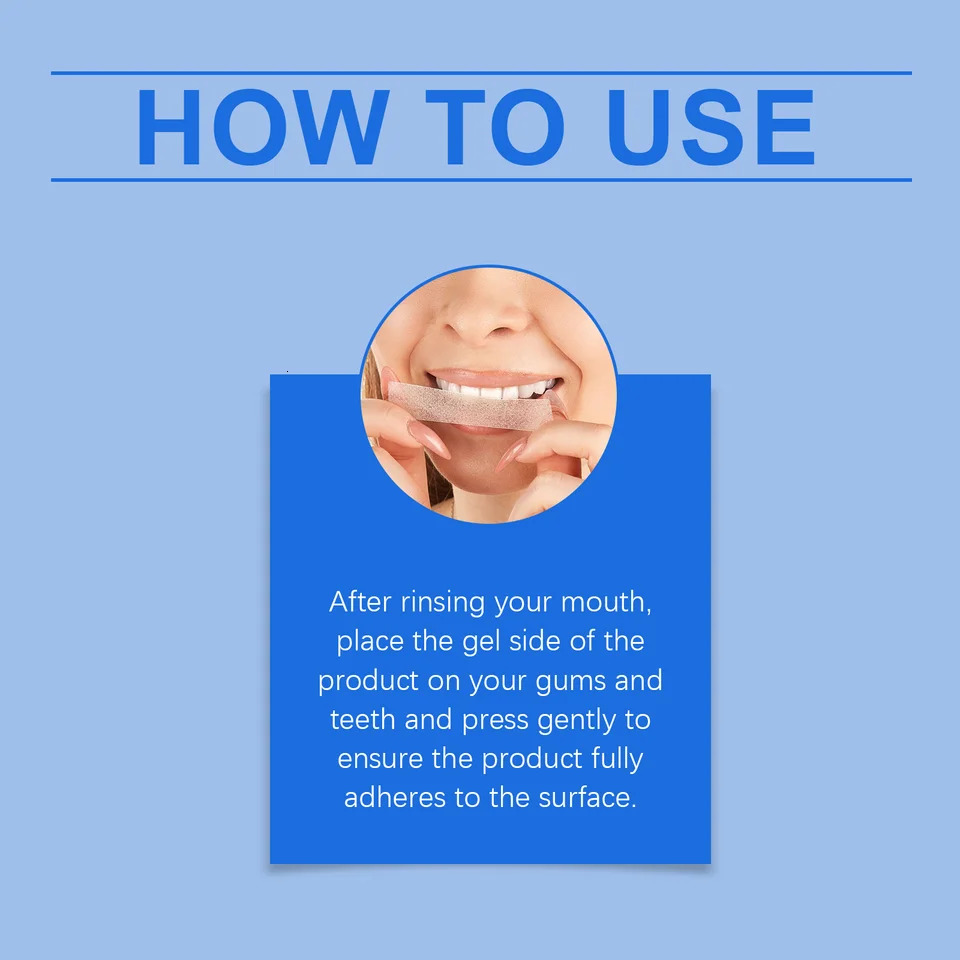 Oralhoe Mint Teeth Cleaning Strips Promote Oral Gum Health Freshing Breath Soothing Relief Discomfort Tooth Sticker 250314
