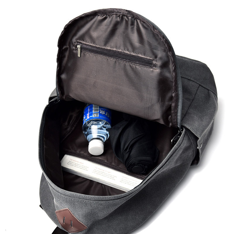 Fashionable and trendy casual canvas backpack, travel bag, high school student backpack for men, designer bag