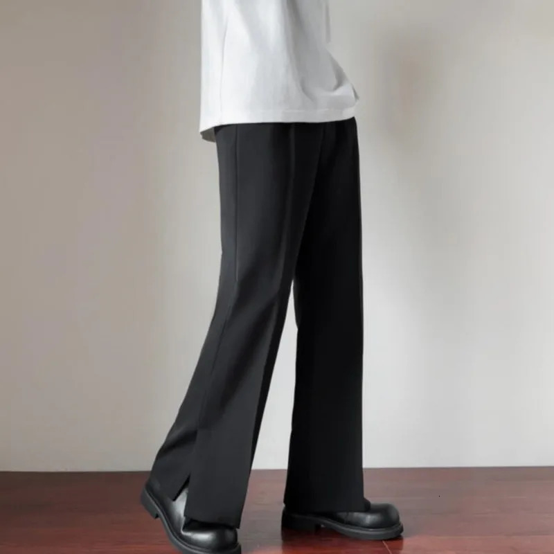 Brown Black Suit Pants Mens Ultra Thin Set Social Dress Korean Business Casual Office Official S3XL 250313