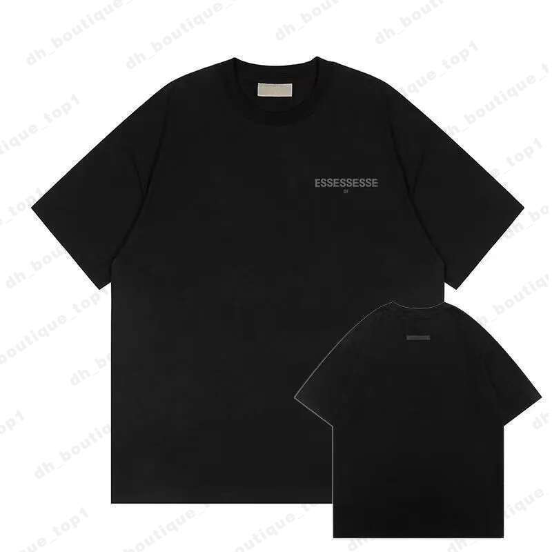 Essentialds Summer Designer T Shirt Mens T-Shirt Fashion Pure Cotton Essintial Tshirst Versatile White Tees Sports Casual Loose Mens Essentialal Tshirt de9