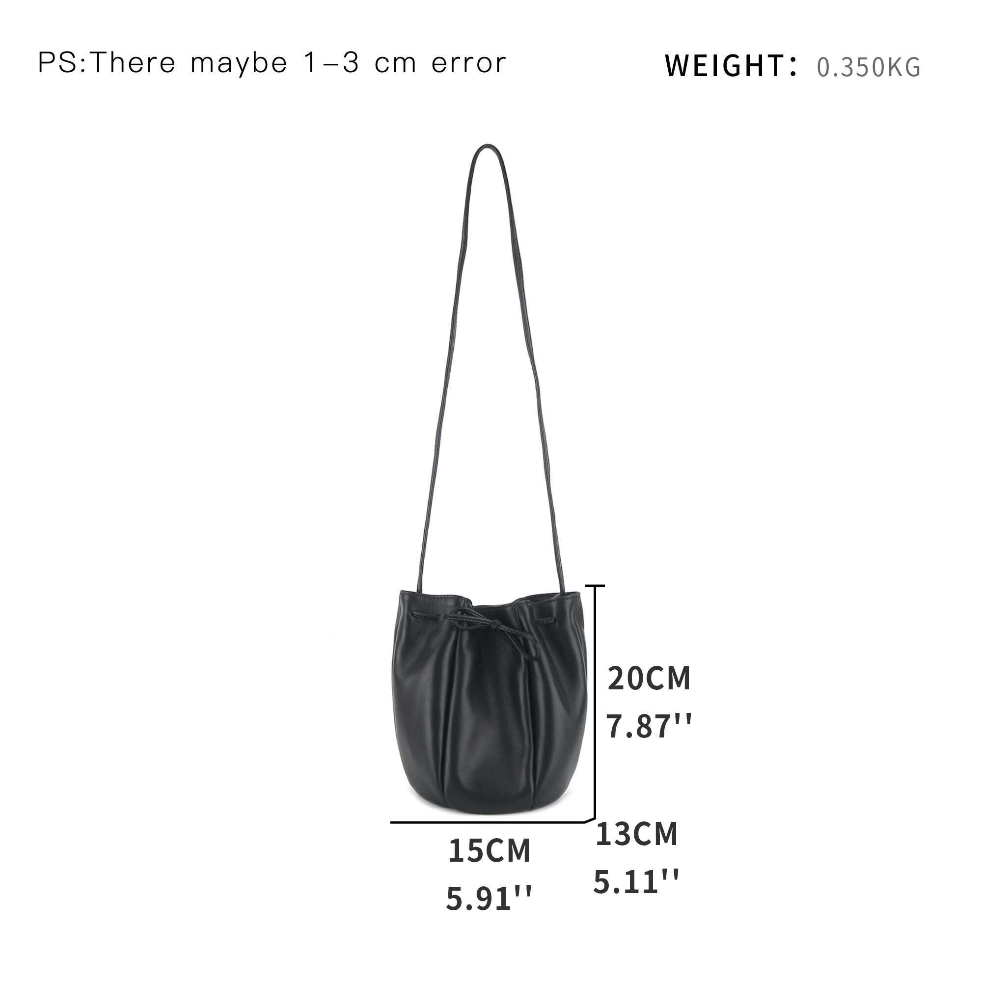 KOKOPEAS High Quality Cowhide Busket Handbag Genuine Leather Design Ladies Crossbody Satchel Drawstring Small Phone Purse