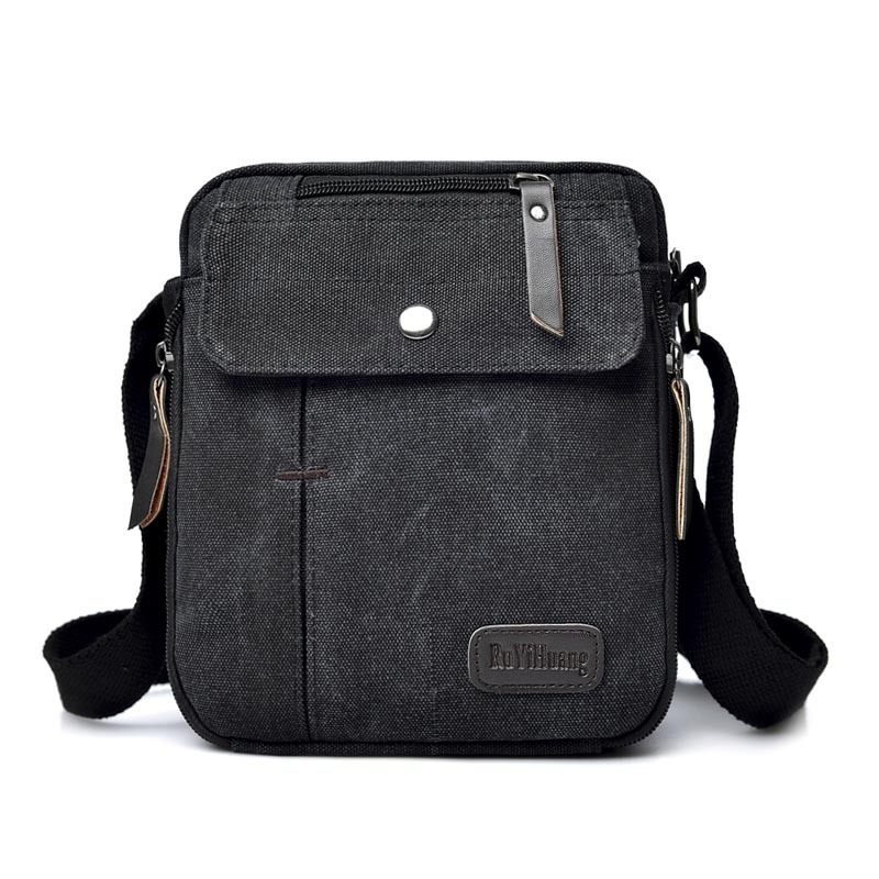 Fashionable backpack casual small crossbody trendy canvas single shoulder men's, outdoor multi compartment travel designer bag