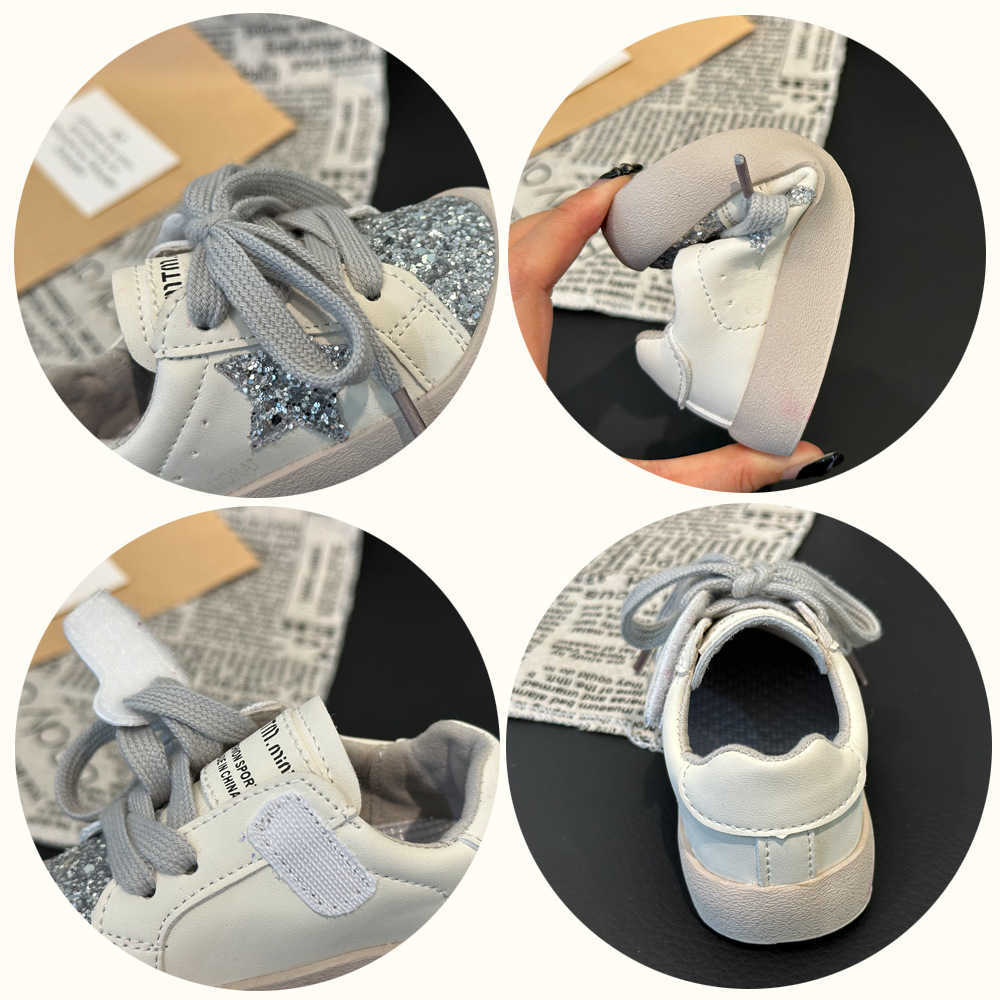 Athletic Outdoor Childrens board shoes Spring and Autumn new style girls star shoes boys sports shoes baby soft soled walking shoes 0-1-2 year old bab