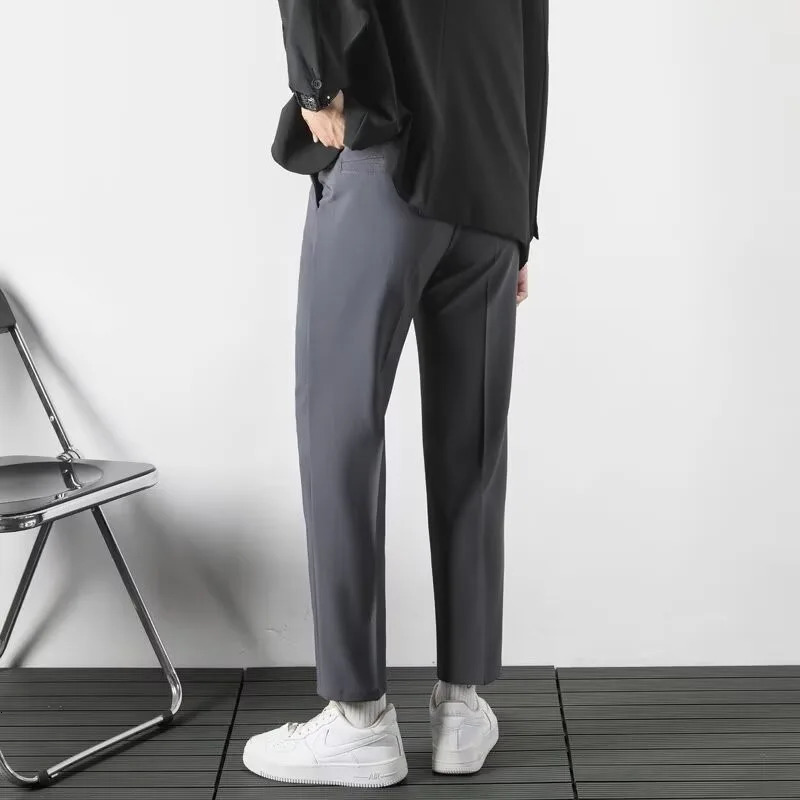 Spring and Autumn Winter Mens Social Pants Elegant Dresses Classic Trouser Set Clothing Customization 250313