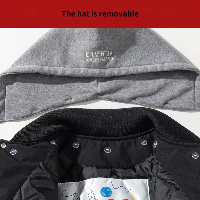 Winter school team jacket mens ed letter hiphop baseball retro fashion streetwear hooded clothing 250313