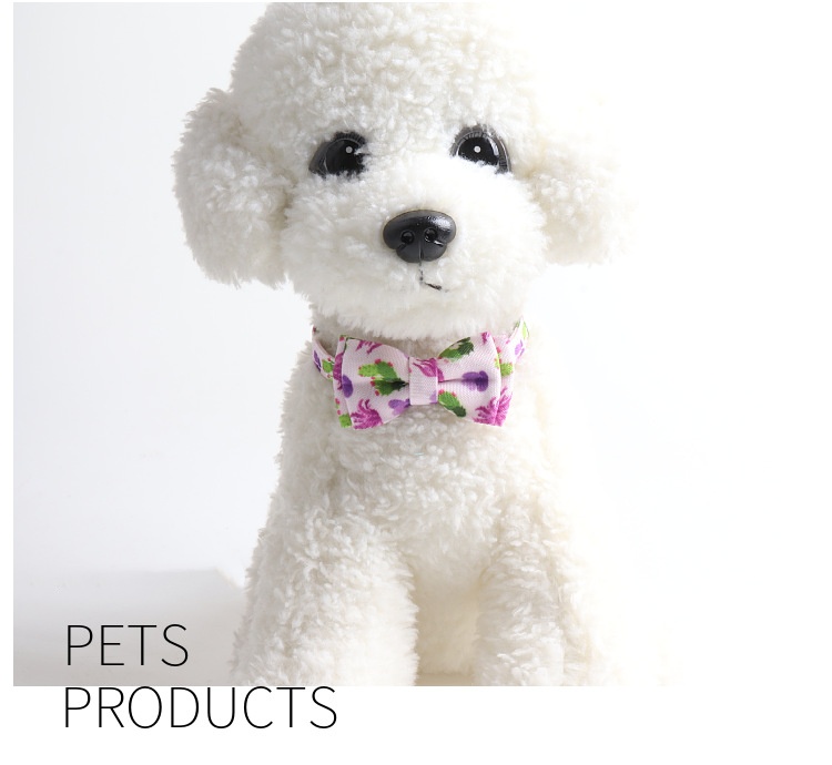 Summer Style Series Cat Collar with Bell Breakaway Bowtie for Male Female Cats, Soft Interesting Prints Pattern Spring Summer Safety Cat Collar for Bo