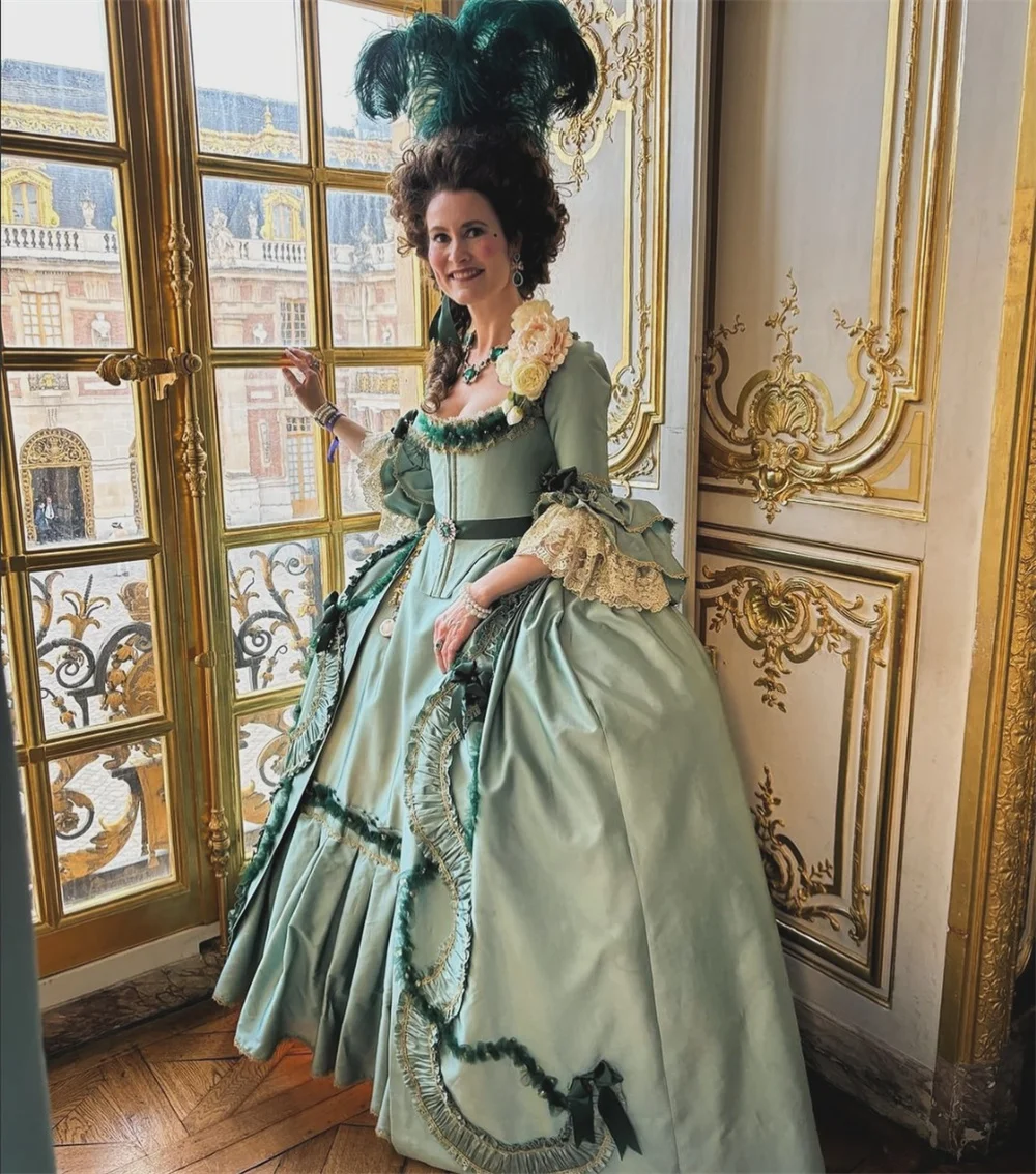 Historical Rococo Prom Dresses Royal Queen Marie Antoinette Cosplay Ball Gown 1770S Marie Antoinette Costume Vintage Renaissance Baroque Special Occas