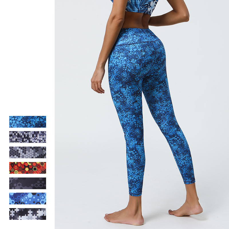 New leggings Yoga Pants Printed Colorful printed yoga Fitness pants tracksuit