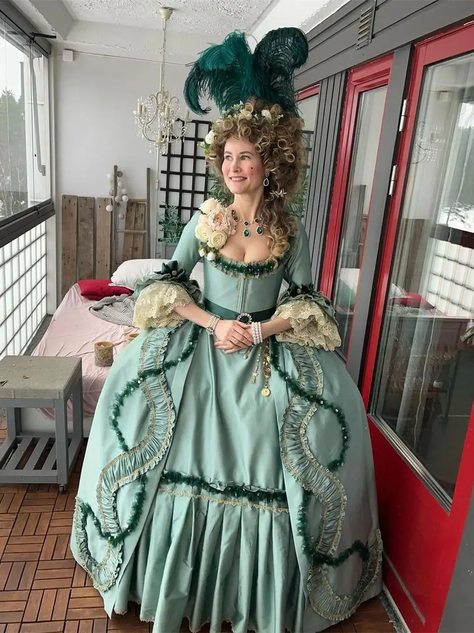Historical Rococo Prom Dresses Royal Queen Marie Antoinette Cosplay Ball Gown 1770S Marie Antoinette Costume Vintage Renaissance Baroque Special Occas