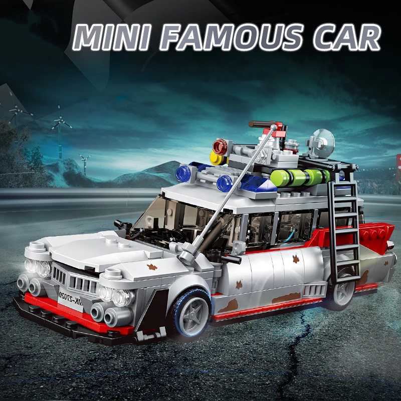 City Technical er Speed Racing Model Building Blocks MOC Mini Movie Car Assembly B DIY Toys Childrens Gifts Y250315