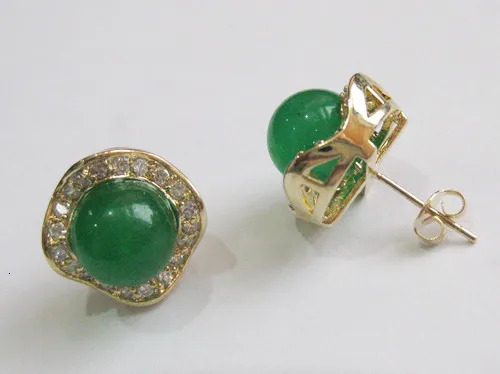 Jade earrings natural 925 silver gift Chalcedony womens jewelry charm earrings 250314