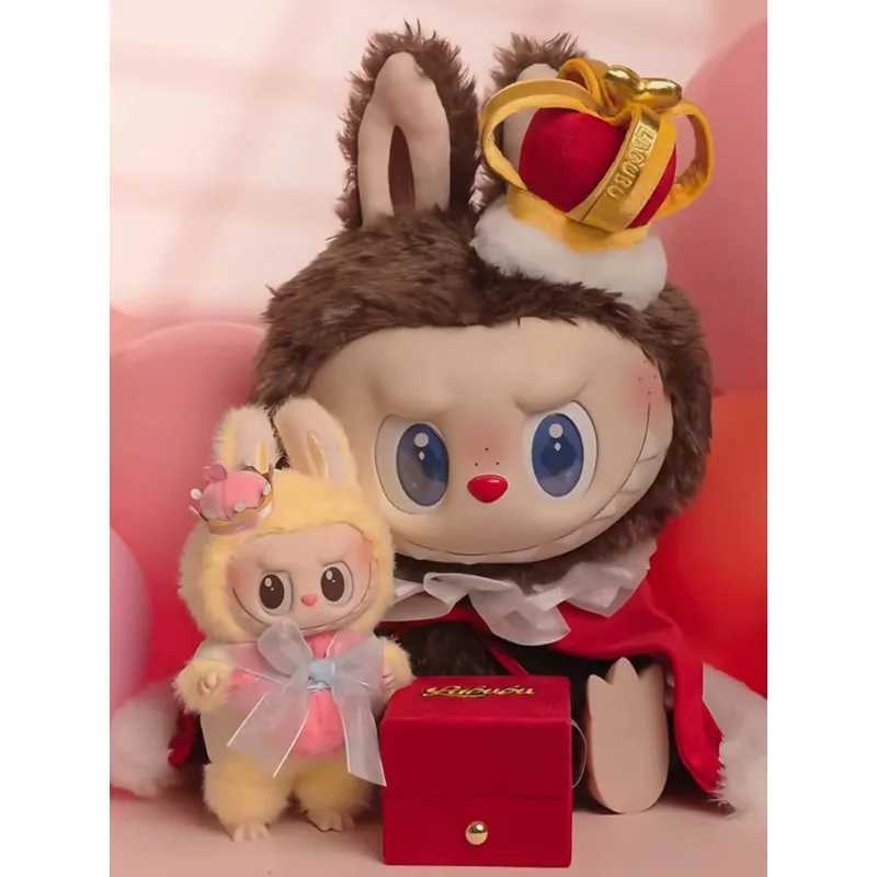 Genuine Anime Figure Labubu The Monsters V3 LetS Checkmate Series Vinyl Doll Queen Keychain Pendant Valentines Day Toy Gift W250315