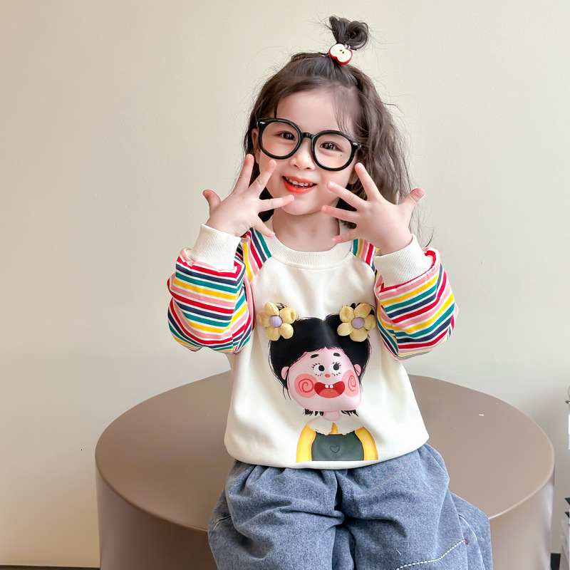 Ddmyshoesvip Hoodie And Autumn New Style Western Children S Fashion Trend Girls Baby Spring Clothing Top