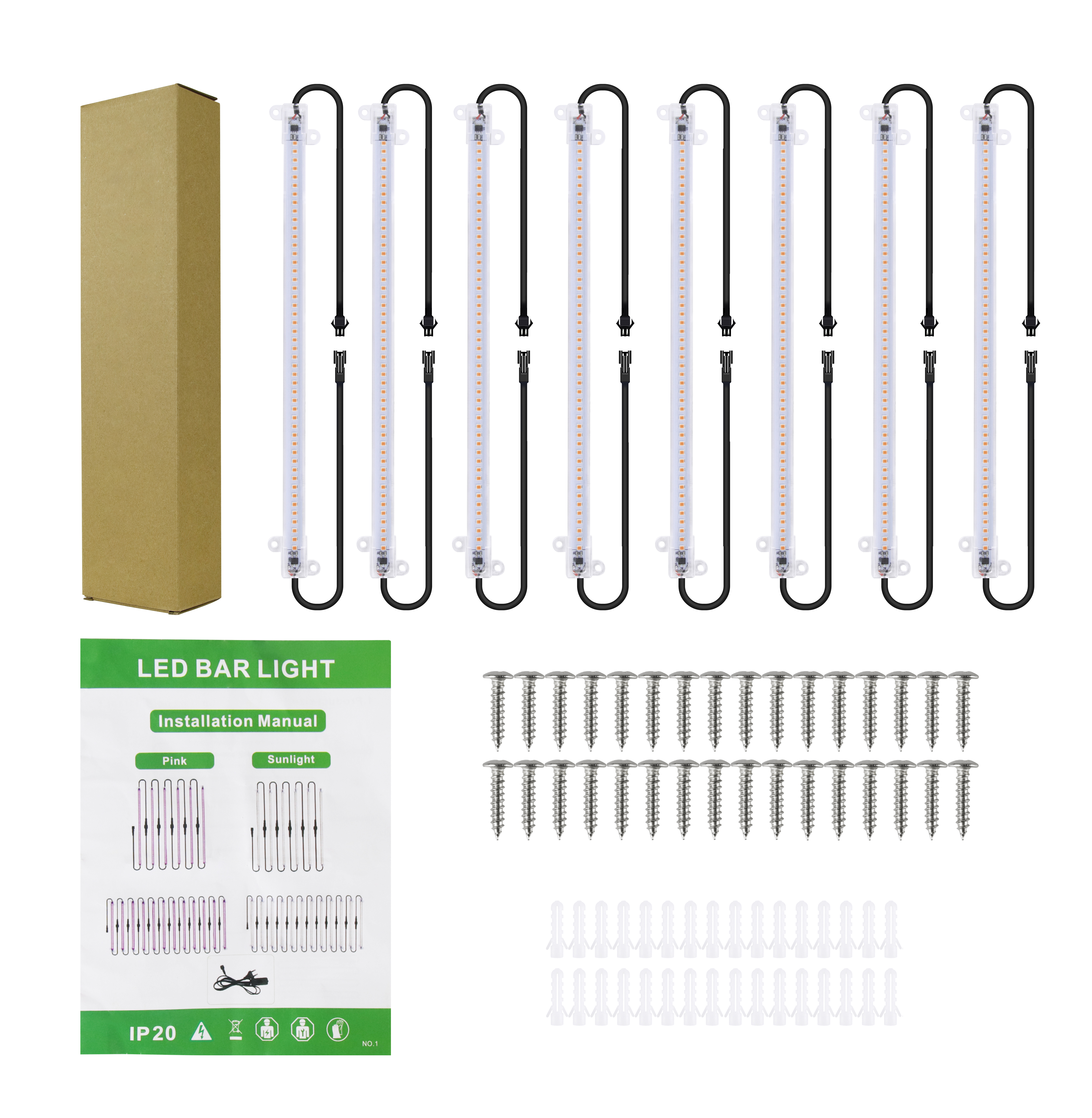 indoor Full Spectrum LED Grow Lighting Strips with Remote Control for Enhanced Plant Growth cabinet