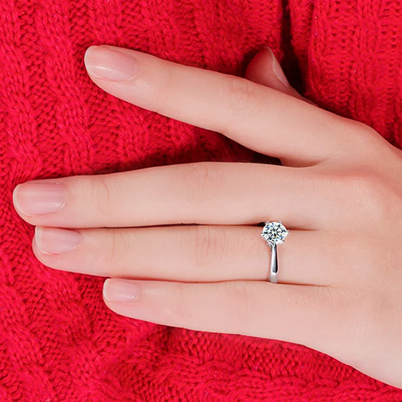 Luxury Unisex Sterling Silver Rings with Sparkling Austrian Crystals Perfect for Weddings & Proposals