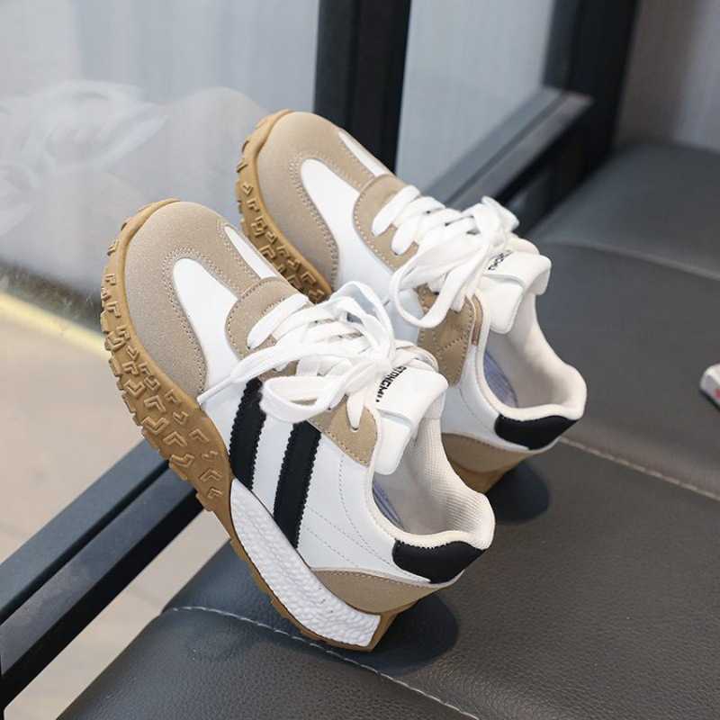 Athletic Outdoor Girls board shoes for spring and autumn 2025 new German training shoes childrens breathable sports shoes boys soft soled Forrest Gump