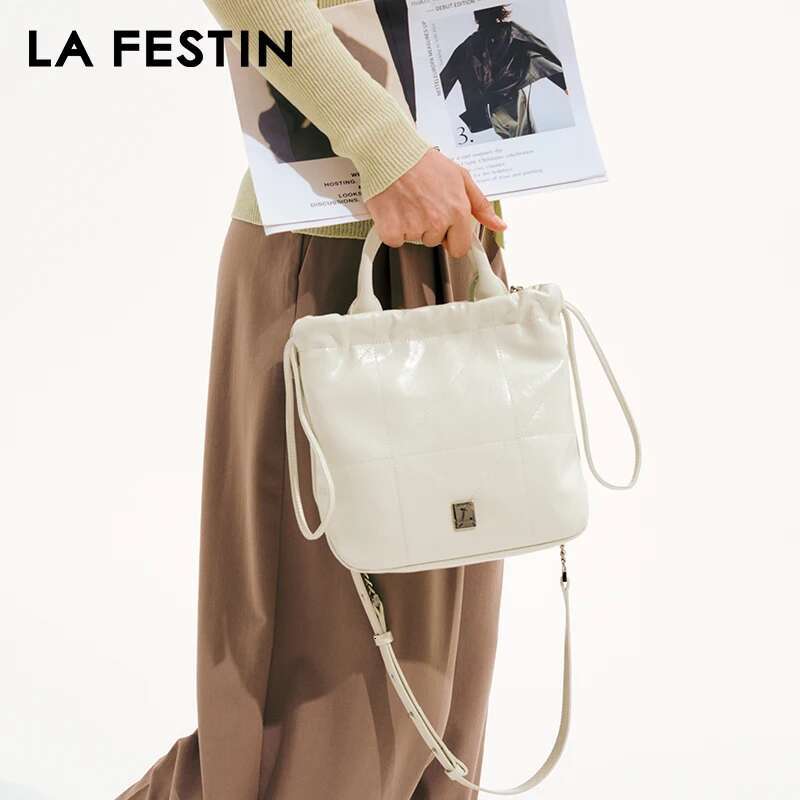 LA FESTIN Original Handbag Designer Chain Popular Bucket Bags Women 2024 Shoulder Crossbody Bag