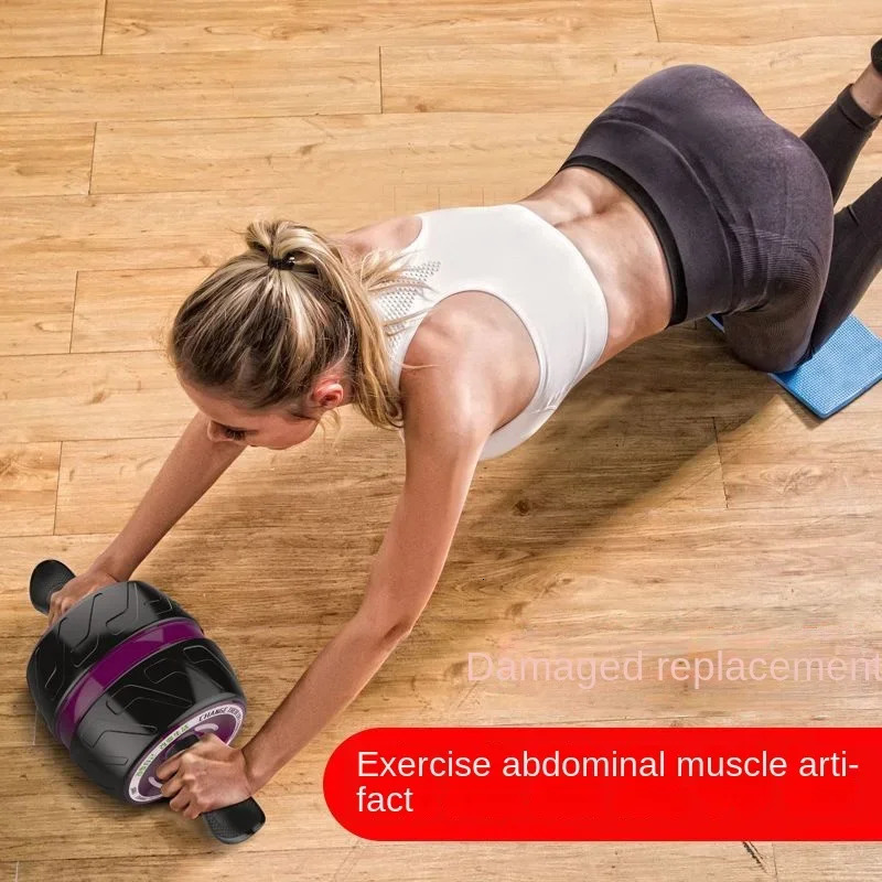 Home Gym Ab Roll Fitness Weight Loss Automatic Bounce Abdominal Wheel Exercise Muscle Exercise Equipment Neutral 250314
