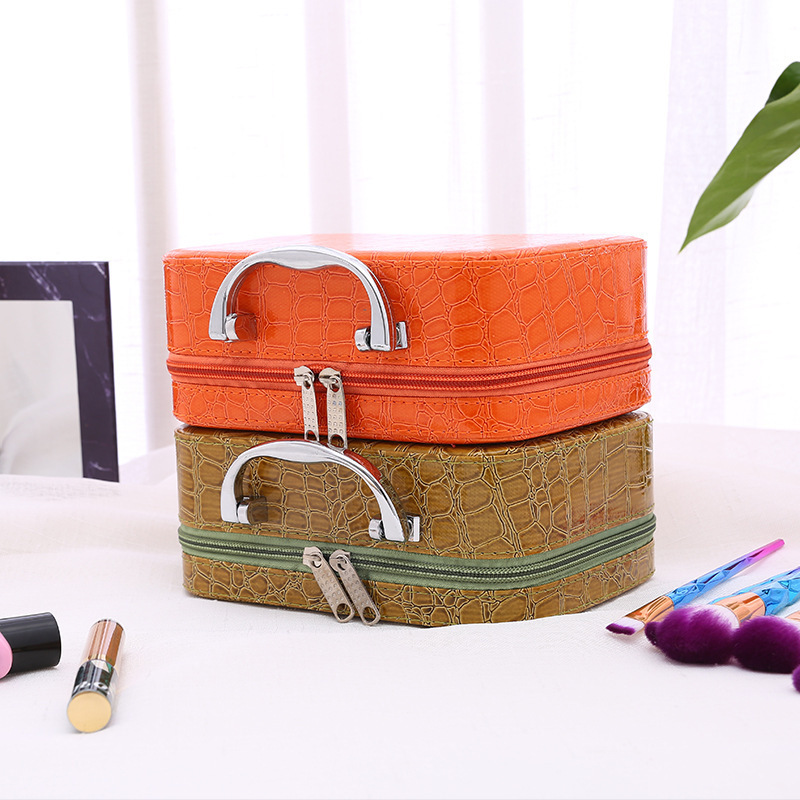 New Designer Bag, Women's Makeup Bag, PU Storage Box, Lightweight And Casual Storage Box, Small Square Bag