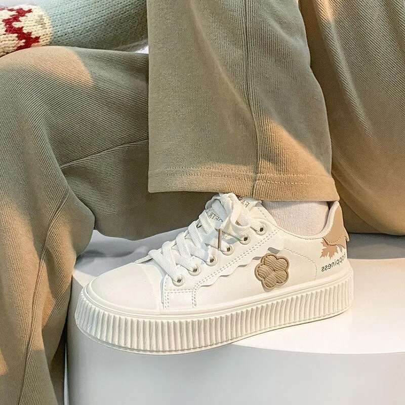 2025 New Women's Sports Shoes Designer Trendy, Fashionable, Breathable, Multi functional, Lightweight, Casual, White Small Shoes with Height Incr