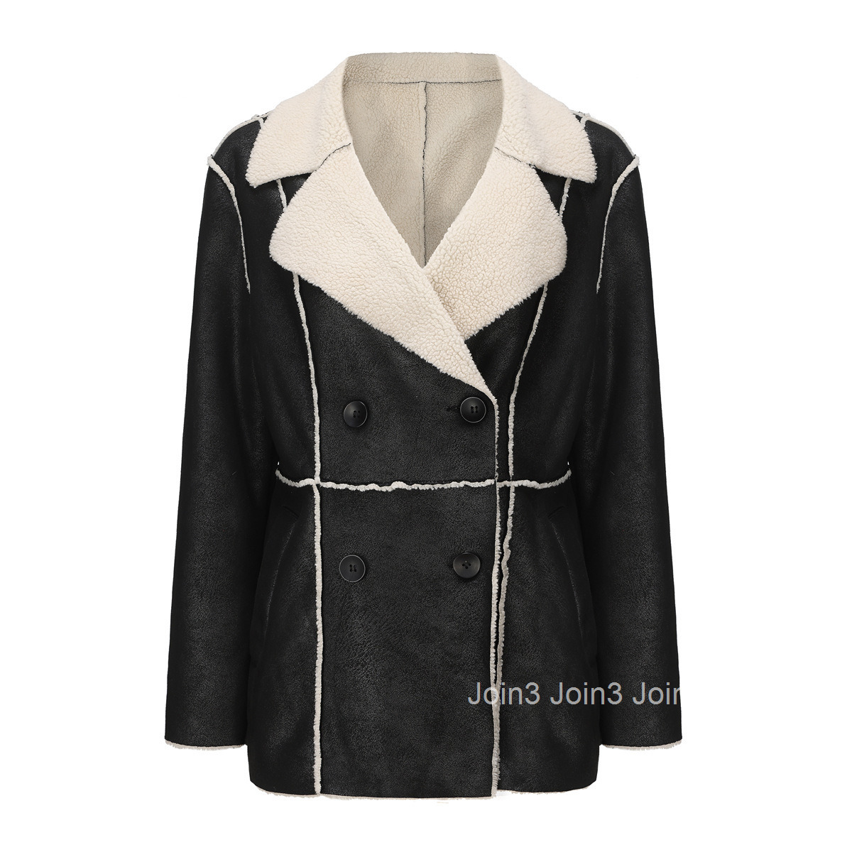 Fashion New Fur Integrated Lapel and Plush Fur Coat for Women in Autumn and Winter Medium Length Coat Suede Coat for Women