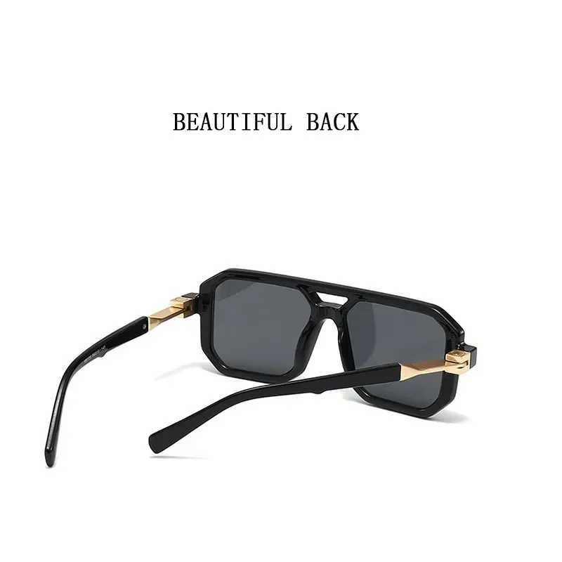 2024 Retro Fashion Mens Sunscreen Sunglasses Square Sunscreen Sunglasses Retro Flair Sunglasses Womens Tren Sunscreen Sunglasses Gafas De Sol W250315