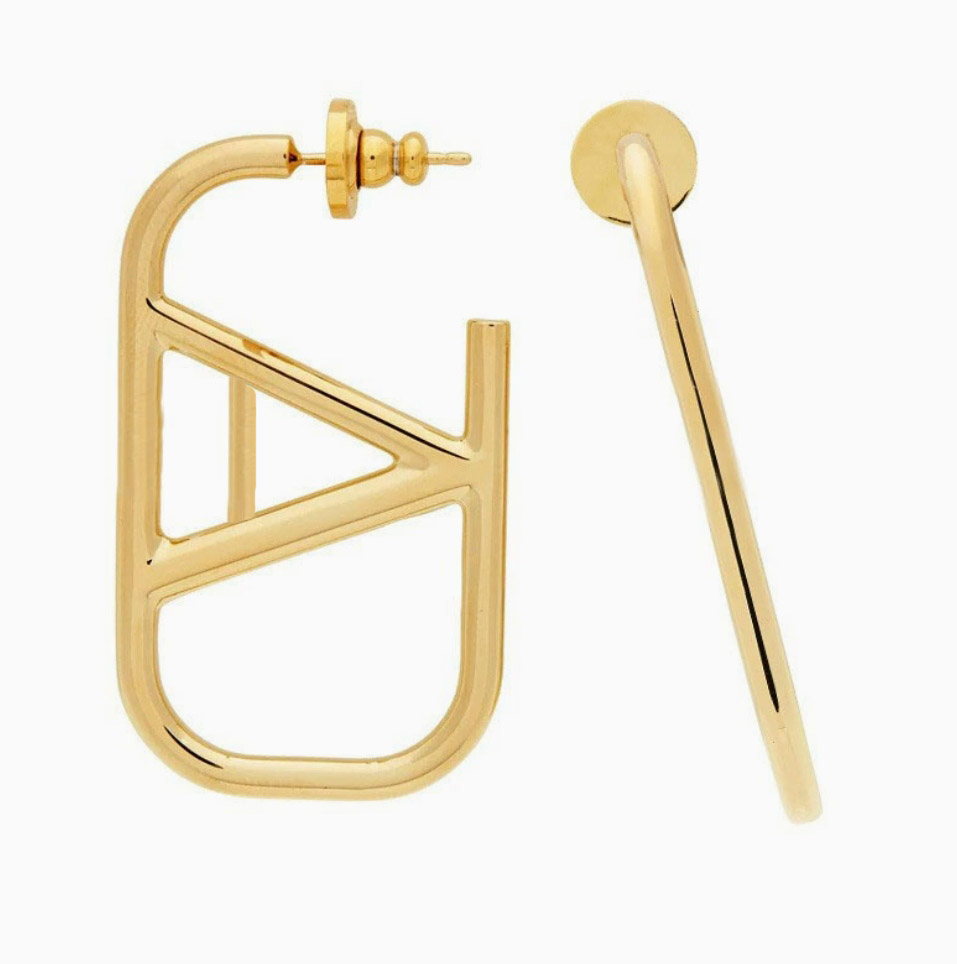 Women's Gold Hoop Earrings - Fashionable Couple Gift & Wedding Jewelry