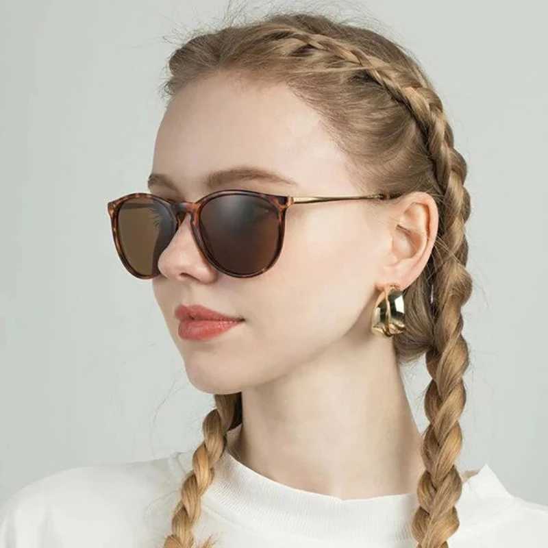 Popular metal frame retro sunglasses for women round sunglasses for women reflective film sunglasses for women W250315
