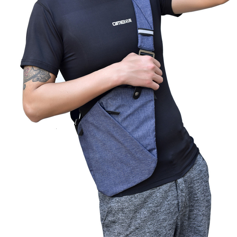backpack men's chest, crossbody sports backpack, multifunctional close fitting one shoulder anti-theft bag designer bag