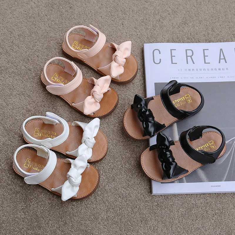 Girls Sandals Fashion Princess Classic Baby Girls Childrens Summer Sandals Childrens Sweet Summer Shoes Soft 21-30 Hot Selling BowT250315