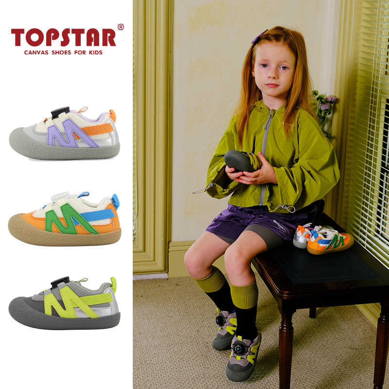 Athletic Outdoor TOPSTAR Childrens Sports Shoes Spring and Autumn New Style Girls Board Shoes Boys Shoes Baby Kindergarten Indoor Shoes TrendY250314A6