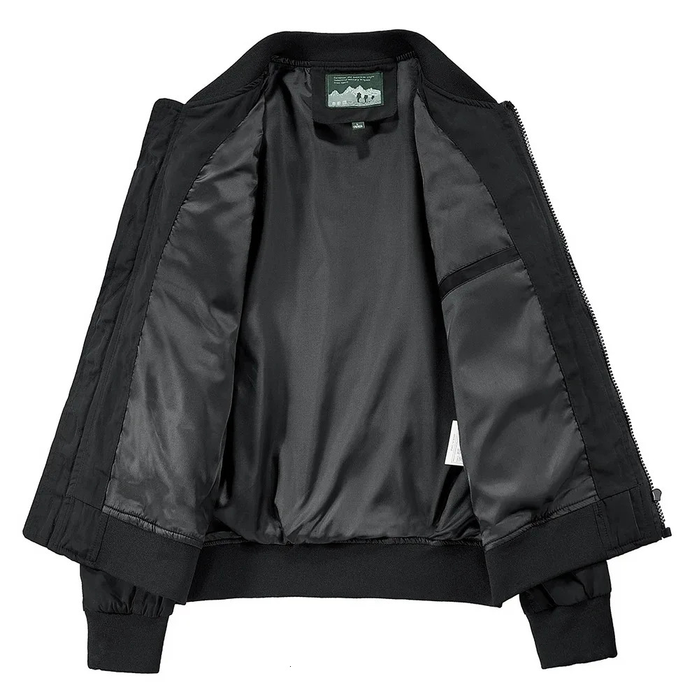 Simple casual version of Mening spring and summer mens jacket solid color multi pocket zipper 250313