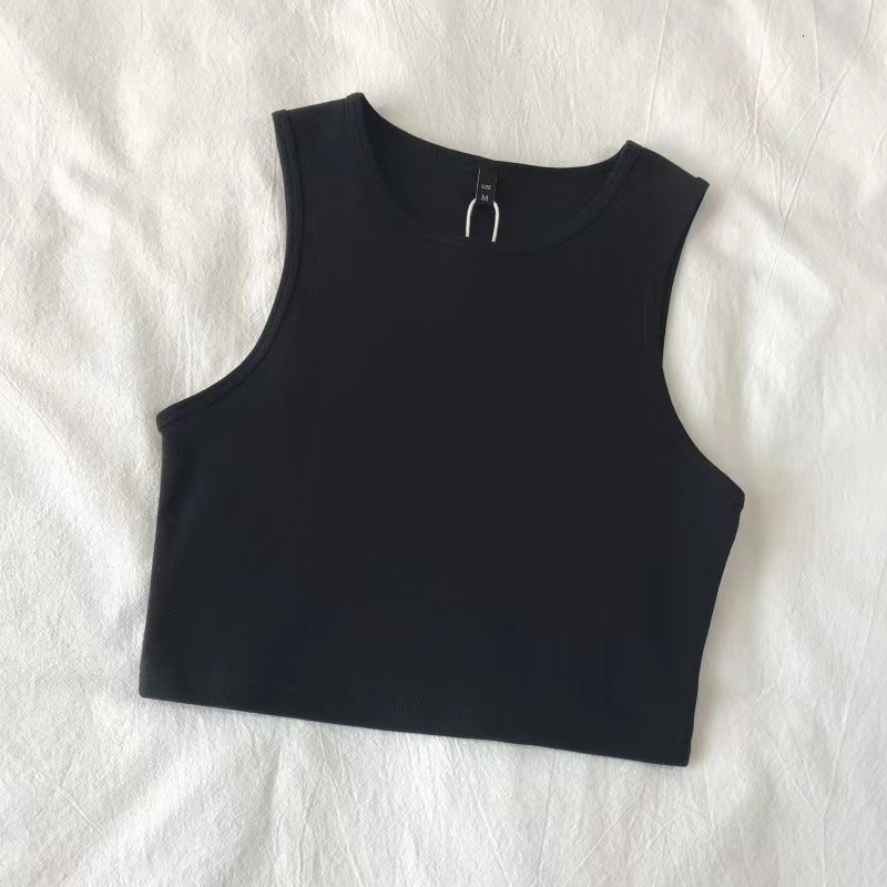 Wind Small Vest High Waisted Slimming Elastic Short Sleeveless Undershirt Women's Summer