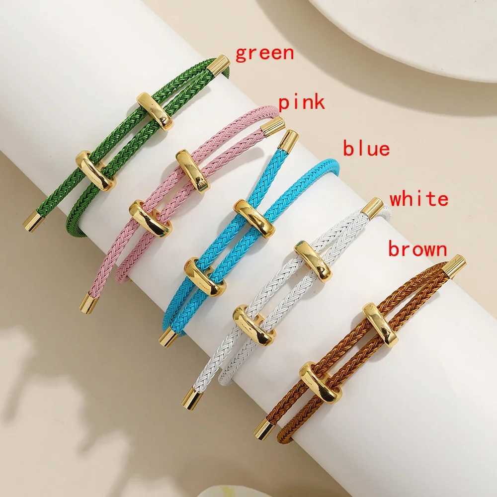 High quality womens rope bracelets colorful handmade DIY mens bracelets adjustable rope bracelets jewelry wholesaleXJ250315