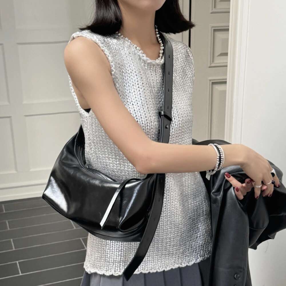 Motingsome Handbag Shoulder Pouch Woman Tote Smooth Cow Leather Crossbody Lady Spring Saddle Red Mini Messenger Purses 2025 New