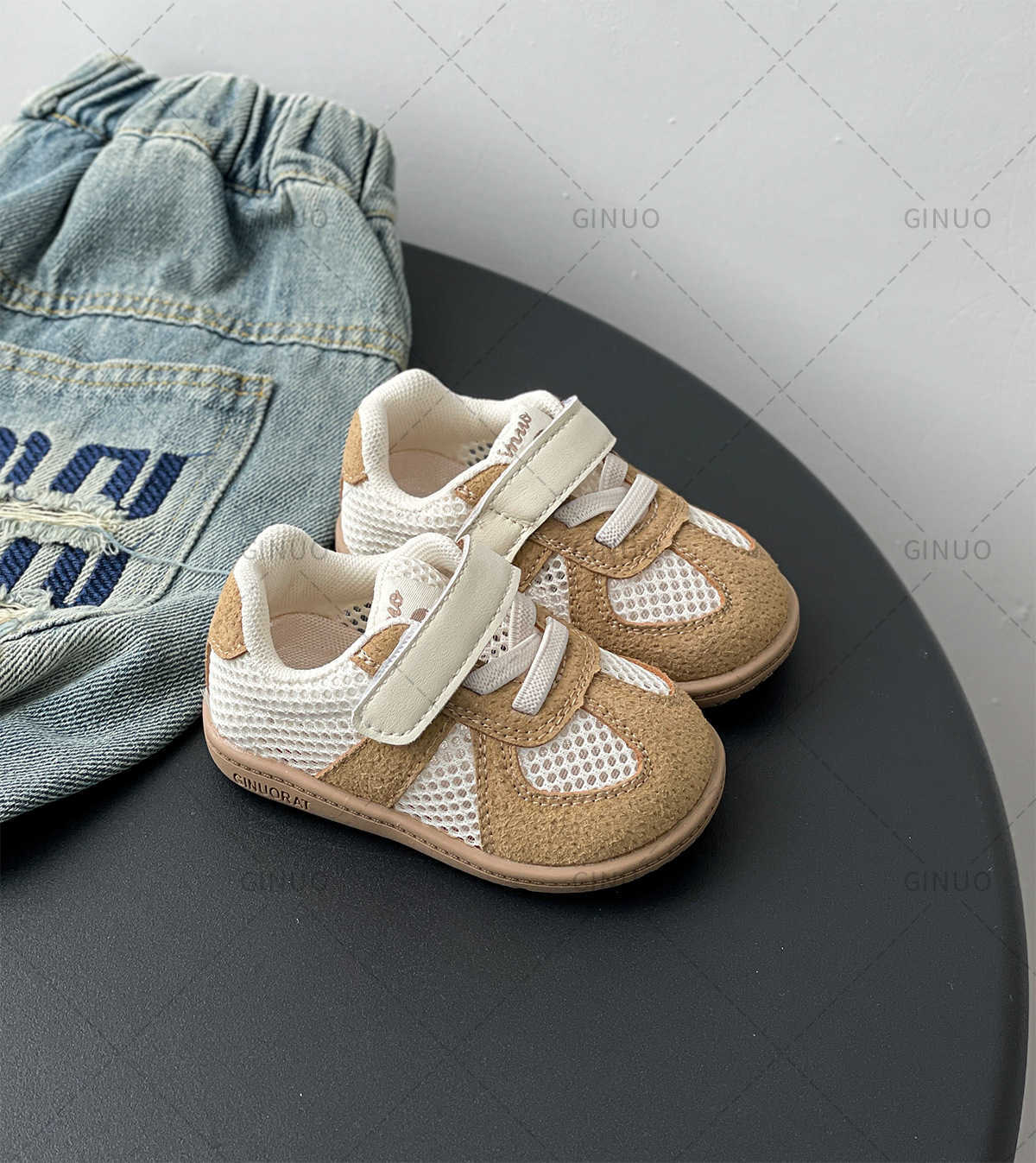 Athletic Outdoor 15-30 Baby spring and summer baby walking shoes soft soled breathable mesh shoes girls board shoes boys sports shoesY25031430JE