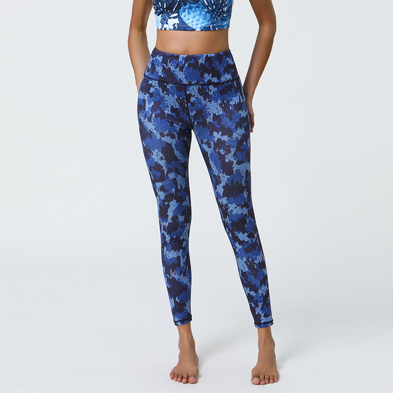 New Yoga leggings Pants with High Waist, Hip Lifting, Printed Bottom, Women's Summer Sports and Fitness Pants, Thin Edition, tracksuit