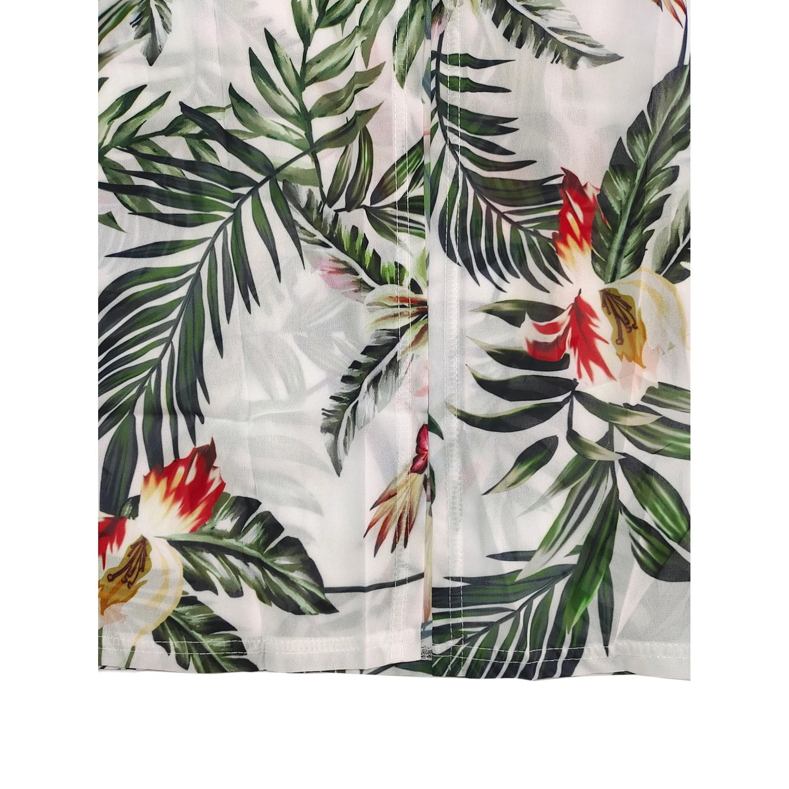 Womens Bohemian floral print Vneck twopiece top and split beach party dress 250312