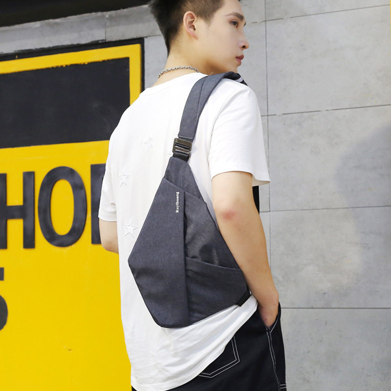 digital gun single shoulder chest trendy brand crossbody, close fitting anti-theft men's sports motorcycle riding small bag designer bag