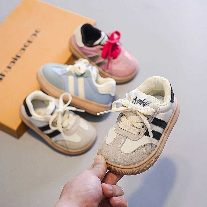 Athletic Outdoor 2025 Spring and Autumn Childrens Sports Shoes Boys Non slip Soft soled Casual Board Shoes Girls Little White Shoes Baby Shoes Childre