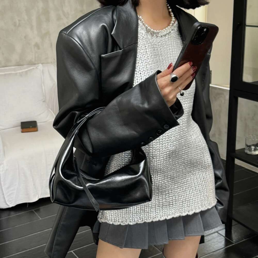 Motingsome Handbag Shoulder Pouch Woman Tote Smooth Cow Leather Crossbody Lady Spring Saddle Red Mini Messenger Purses 2025 New