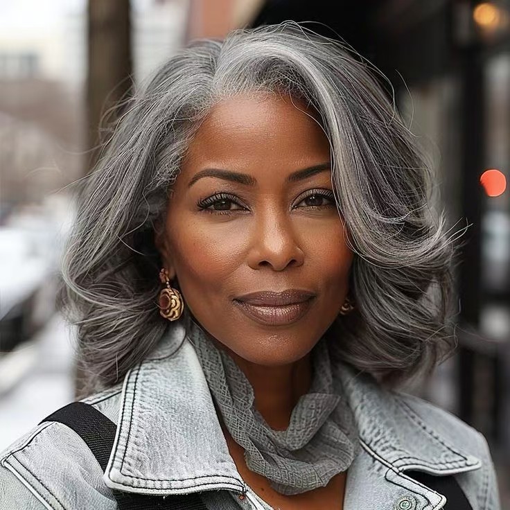 Salt & Pepper raw virgin gray Wig 5x5 Glueless HD Lace Closure Body Wave Bob Wig Silver Grey pepper salt Human Hair Wig for Black Women
