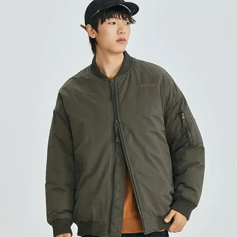 Autumn mens letter ed bomber jacket street aesthetic baseball uniform casual loose motorcycle 250313