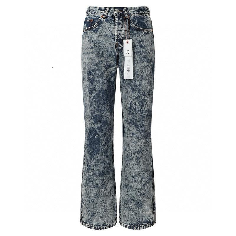 Fashionable, Casual, Simple, Washable, Double-Sided Zipper, Straight Tube, Loose Jeans